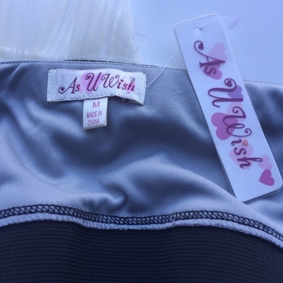 As U Wish Layered Cocktail Strapless Dress M - Picture 4 of 5